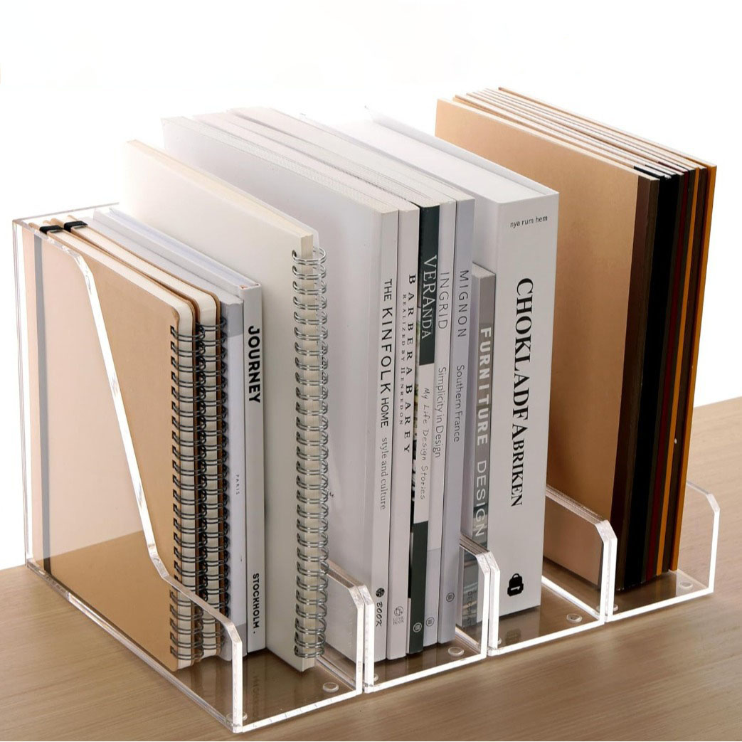 Transparent Acrylic File and Stationery Organizer